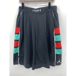 Air Jordan Shorts Mens XL Black Colorblock Cat‎ Scratch Basketball Athletic Gym